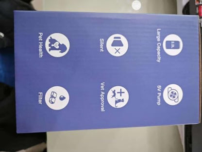 Cat Water Fountain Stainless Steel: 2.2 L Cat Fountain for Drinking - Automatic Pet Water Fountain for Cats Inside - Metal Cat Dog Water Dispenser Bowl with Faucet Water Level Window Ultra Quiet Pump