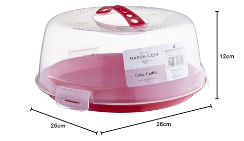 Mason Cash Cake Caddy with Clear Lid – Secure Cake Storage & Transport Container | Serve & Display on the Same Base | Ideal for Bakes, Treats & Special Occasions