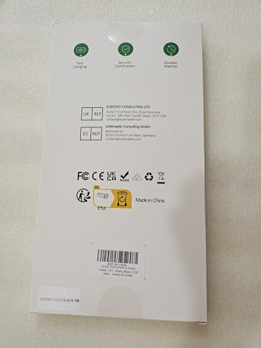 Elebase 1/4 Inch TRS Instrument Guitar Cable 10ft 2Pack,Straight 6.35mm Guitar Bass AMP Cord,Quarter Inch 6.3mm Male Jack Stereo Audio Balanced Line for Electric Guitar,Bass,Keyboard,Amplifier,Speaker