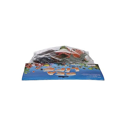 Nabance Large Sea Animal Figures Toys 18PCS Plastic Sea Creatures for Bath Ocean Animals Figures Learning Colour Toy Educational for Child Kids Toddler Gift