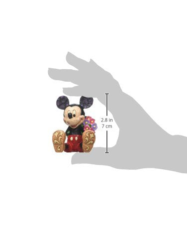 Disney Traditions by Jim Shore Mini Mickey Mouse Personality Pose Stone Resin Figurine, 2.75”