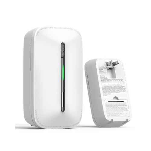 Ecoey Carbon Monoxide Detectors Plug-in with Advanced Electrochemical Sensor 10 Year Carbon Monoxide Detector Foldable Plug with Battery Backup CO Detector for Home and Kitchen FJ146A, 1 Pack