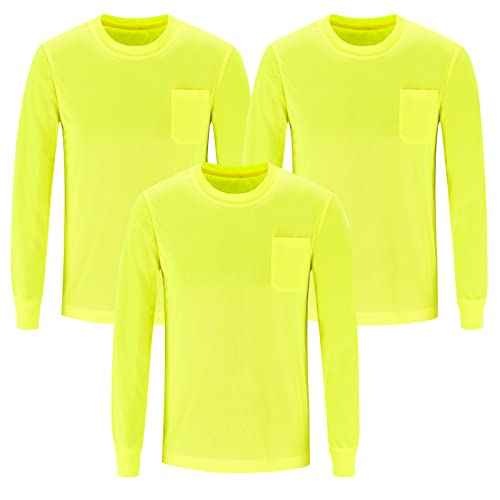 A-SAFETY High Visibility Safety Customize Logo Long Sleev T-Shirt (XS-6XL)