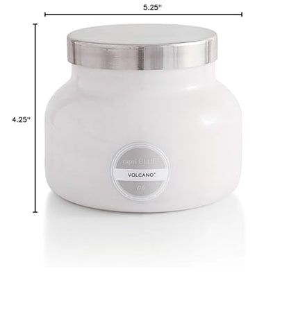Capri Blue Volcano Scented Candles - Luxury Glass Jar Candles for Home Scented with Tropical Fruit & Sugared Citrus - Soy Wax Blend - Capri Blue Volcano - White Color (19 oz)