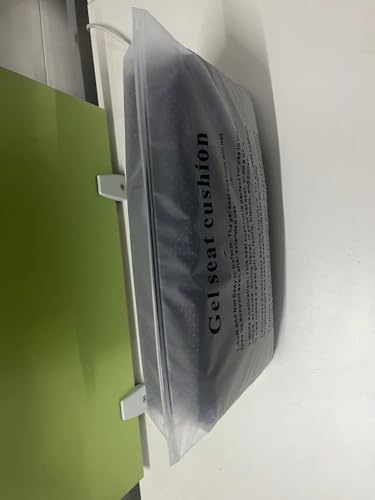 Fzitiy Gel Seat Cushion, for Long Sitting -Double Thick Gel Seat Cushion Breathable Honeycomb Chair Cushion with Non-Slip Cover for Office Chair Car, Wheelchair, Long Trips,Relief Sciatica Pain