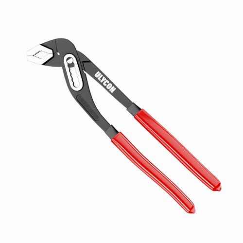 7 inch Channel Locks Plier, 6 Positions Adjustable Water Pump Pliers Smooth V-Jaw Groove Joint Pliers, TPR Comfort Grip Handle, Perfect for Plumbing, Automotive & Home Repair/Maintenance