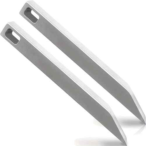 EDC Stainless Steel Pry Bar 2 Pack - Heavy Duty Mini Keychain Prybar - Mighty Miniature Portable Multitool, Screwdriver, Bottle Opener, & Box Opener
