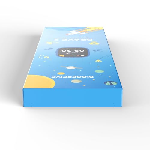 BIGGERFIVE Smart Watch for Kids, 1.8" Fitness Tracker Watch Pedometer, Heart Rate, Sleep Monitor, IP68 Waterproof, Calorie Step Counter, Puzzle Games with/Without APP for Girls Boys Teens 5-16, Black