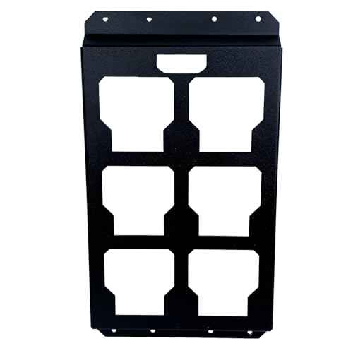 Upgrade Integral Mounting Plate Compatible with Milwaukee Packout, Made of high-Strength Carbon Steel Material, can Withstand up to 110 Lbs of Pressure.(1Pack, Half Plate)