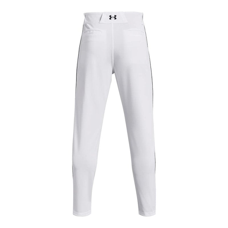 Under Armour Men's Utility Baseball Straight Leg Pant Pipe 22, (102) White/Midnight Navy/Midnight Navy, Small