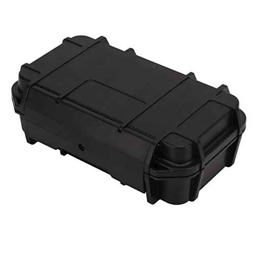 Cam Waterproof Box, Portable Toolbox with Shockproof Foam, ABS Plastic Storage Toolbox for Outdoor Activities (Black Color)