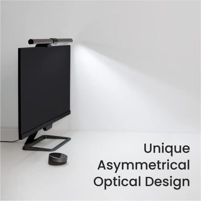 BenQ ScreenBar Halo LED Monitor Light Bar - Wireless Controller, Backlight, Adjustable Brightness/Color Temperature, Eye-Care Light Bar, No Screen Glare, Space-Saving, USB Powered Lamp