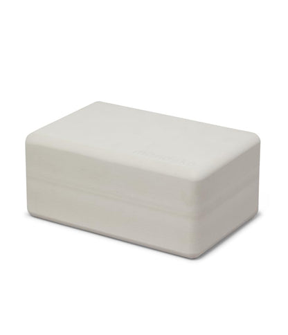 Manduka Foam Yoga Block - Recycled EVA Foam Block with Ergonomic Support, Yoga Equipment, Home Gym Accessory, & Pilates Tool, Lightweight for Travel, High Density, Comfortable Edges
