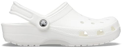 Crocs Unisex Classic Clogs Clogs, White, Size 10 UK Men/ 11 UK Women