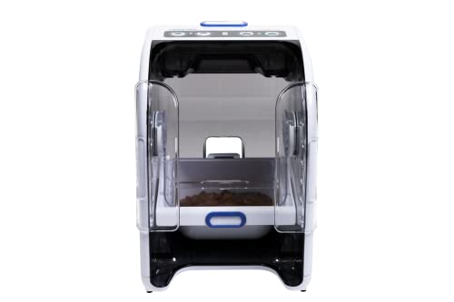 Closer Pets MiBowl Automatic Selective Microchip Smart Pet Feeder (CP500) - BPA and BHT Free Bowl with Enclosed Back for Small to Medium Cats and Small Dogs, White