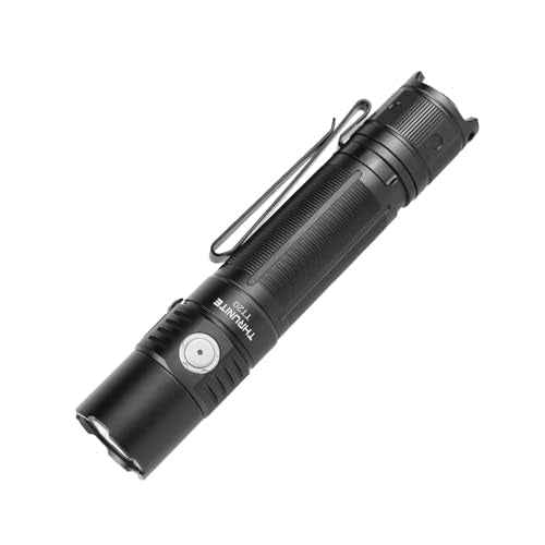 ThruNite TT20 Tactical Flashlight, 2010 Lumens, 305m Beam, Rechargeable LED, Dual Switch, USB-C, Compact EDC Light for Hunting,Hiking,Outdoor Use-Black CW