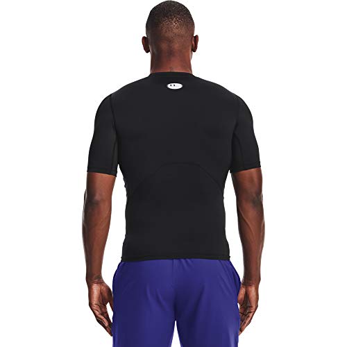 Under Armour Mens UA HG Armour Comp SS, short-sleeved sports t-shirt for men, comfortable and lightweight gym clothes for workouts