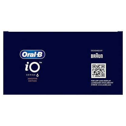 Oral-B iO6 Electric Toothbrushes For Adults, 1 Toothbrush Head & Travel Case, 5 Modes with Ultra-Sensitive, Sensitive Edition, UK 2 Pin Plug, Pink Sand (Packaging may Vary)