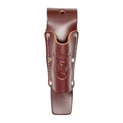 Occidental Leather Tapered Tool Holster - OxyRed - Fits Up to a 3" Belt - Compact, All-Leather Construction - Made in USA