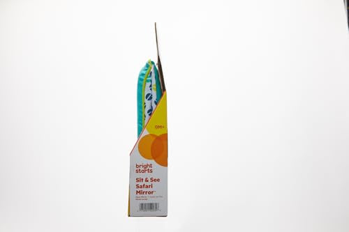 Bright Starts Sit and See Safari Floor Mirror Tummy Time Activity Toy, Ages Newborn +