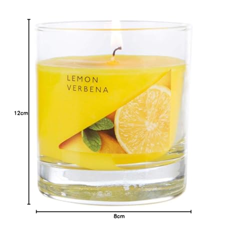 WAX LYRICAL Medium Wax Fill Candle Lemon Verbena. Burn Time Approx 50 Hours Jar ,Silver