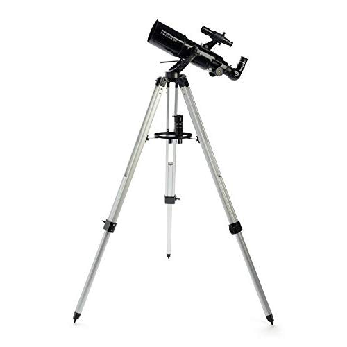 Celestron - PowerSeeker 80AZS Telescope - Manual Alt-Azimuth Telescope for Beginners - Compact and Portable - Bonus Astronomy Software Package - 80mm Aperture
