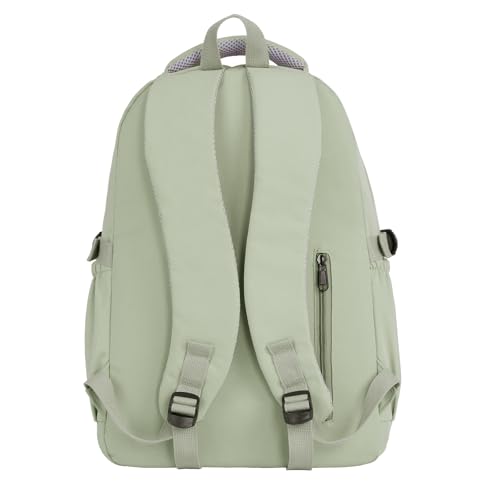 FIORETTO Lightweight School Backpack Womens, Cute School Bag for Teenager Girls, 14 Inch Laptop Rucksack Casual Daypack Backpack for Travel College Work Green