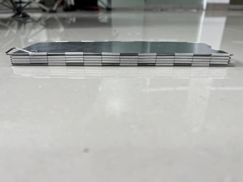 Camp Stove Windscreen, Ohuhu Camping Stove Windscreen 8 Plates Aluminum Folding Portable Camping Stove Windshield Grill Wind Screen for Camp with Carry Bag for Camping Hiking Picnic Backpacking