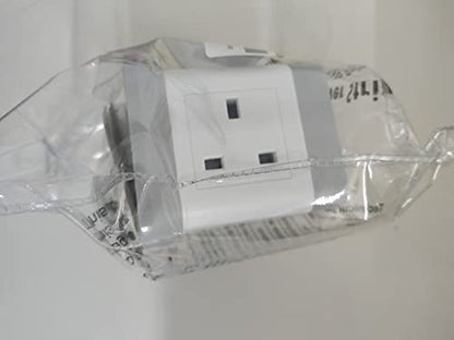 Extension Lead Cube with USB, BEVA 4 Way Power Strip with 3 USB Ports, Desktop Power Extension Socket with 1.5M Extension Cable Cords for Home Dorm Office Travel-WHITE