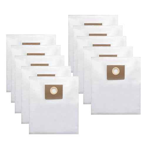 31345061010 Filter Bag for Fein Turbo I Vacuums, Replacement Dust Bags for Turbo 1, Tear-Resistant Non-woven Vacuum Filter Bag 2-3 Times More Capacity, for Dustex 25L Model, 10 Pack