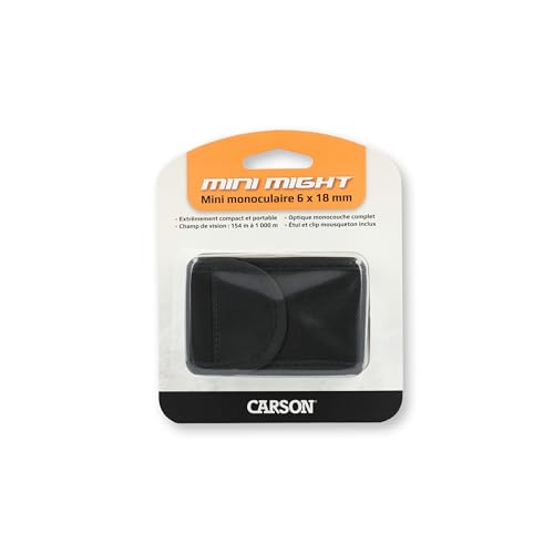 Carson MiniMight 6x18mm Pocket Monocular with Carabiner Clip (MM-618)