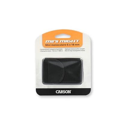 Carson MiniMight 6x18mm Pocket Monocular with Carabiner Clip (MM-618)