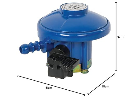 Silverline Butane Clip-On Regulator 1.5kg/hr Calor/Flogas Yellow (940053), 21 mm