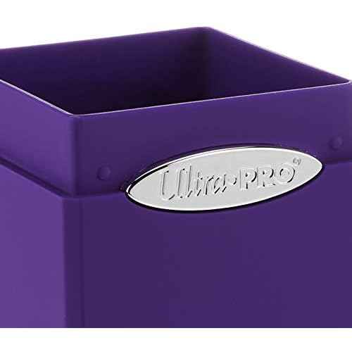 Ultra Pro - Purple Satin Tower Deck Box, Collectible Trading Card Protector Gaming Case Deck Box Organizer Storage Solution