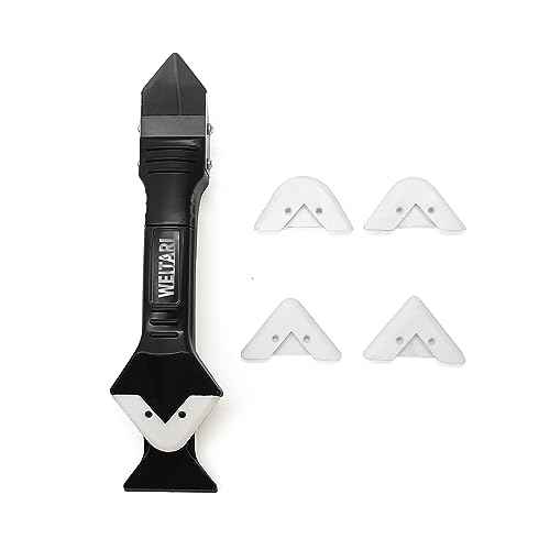 Silicone Caulking Tool Kit, 3-in-1: Grout Sealant Remover,Finishing Scraper Tools - Easy Caulk Removal Sealing Smoothing For Bathtub Toilet Bathroom Shower Corner Tiles Joint Floor Sink