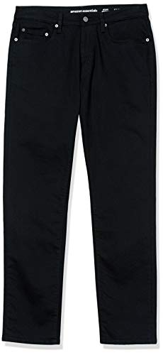 Amazon Essentials Men's Athletic-Fit Stretch Jeans - Discontinued Colours, Black, 36W / 32L