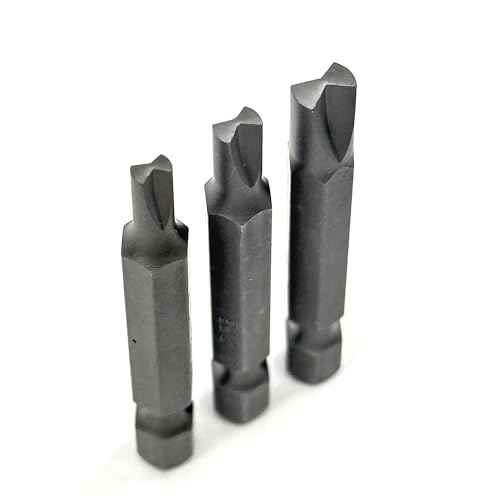 Type G Clutch Bits Set fits Vintage American Cars, S2 Steel, 3 Sizes 5/32" 3/16" 1/4" Full Size 2" Long 1/4" Hex Shank