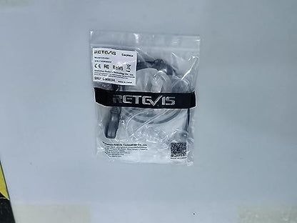 Retevis Radio Earpiece 2 Pin Covert Acoustic Tube Radio Headset Compatible with Walkie Talkie RT24 RT27 RT668 RT622 RT5R eSynic Baofeng UV-5R BF-888S KENWOOD Earphones for Walkie Talkie (5 Pcs)