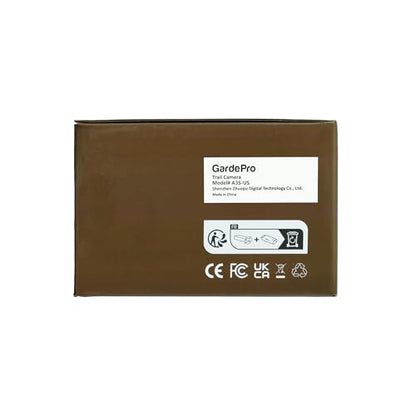 GardePro A3S Trail Camera, 64MP 1296p Game Camera with Clear 100ft No Glow Night Vision, Fast 0.1s Trigger Speed Motion Activated Waterproof, H.264 MP4 Video