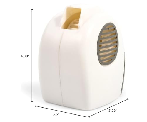 Camco Camper/RV Fridge Deodorizer & Airator | Deodorizer/Fan Helps Circulate Air in Refrigerator | Features Charcoal Odor Absorber & On/Off Switch | Great for Mini Fridge, Small Fridge & More (44124)