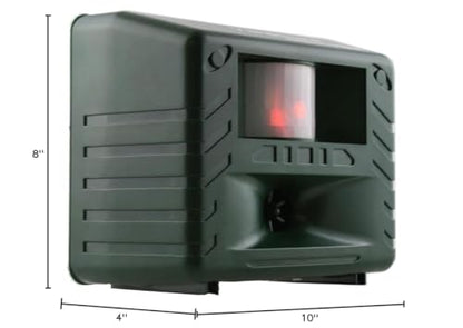 Bird-X Yard Gard, Electronic and Ultrasonic Animal Stopper Device with Motion-Sensor, Easy to Install, Covers up to 4,000 sq. ft., 15-25 kHz Frequency, 6.75" x 5.5" x 3.5"