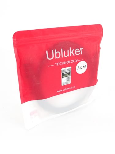 Ubluker 10K 8K 4K HDMI Cable 48Gbps 2M, Certified Ultra High Speed HDMI® Cable 4K 240Hz 144Hz 8K 60Hz 0.01ms HDR10+ ARC eARC HDCP2.3 N-etflix R-oku TV PC Monitor Projector PS5 4 X-box