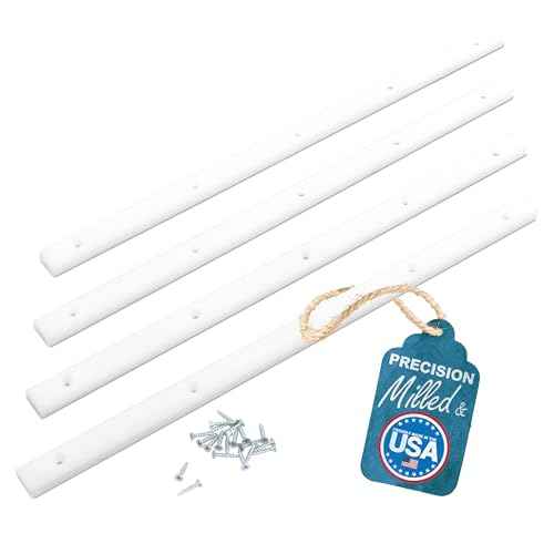 17 UHMW Plastic Strips for Crosscut Sled - Miter Bar w/Predrilled Holes & Screws, 3/4 x 3/8 Miter Slot Runners for Table Saw Sled Kit, Cross Cut Sled - Pack of 4