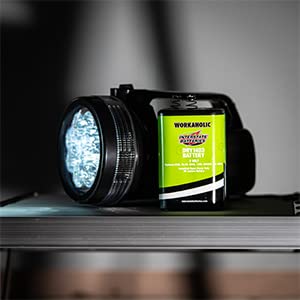 Interstate Batteries 6V HD Lantern Flashlight Battery (6-Pack) 6 Volt 7000 mAH Square Shape Beam Light (Spring Terminals) Camping, Hiking, Household, Lamps, Outdoors (DRY1403)