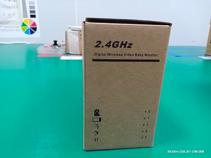 Blemil Baby Monitor with 2 Cameras and Audio, 4.3'' IPS Split-Screen Monitor with 29-Hour Battery, 1000ft Range Pan-Tilt-Zoom Video Baby Monitor No WiFi, 2X Zoom