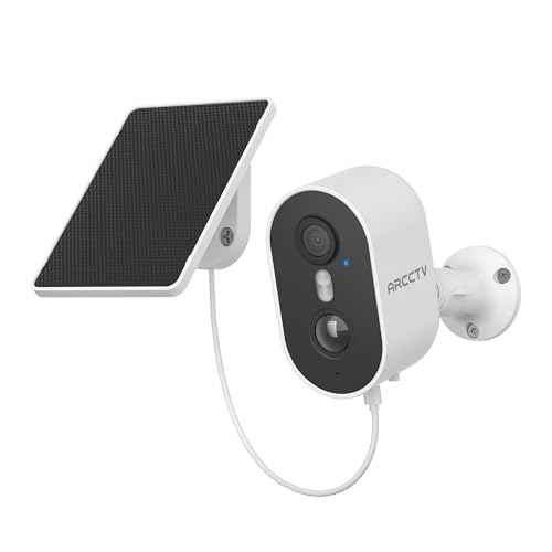 Security Camera Wireless Outdoor, 4MP Recharge Battery Powered WiFi Camera with Solar Panel, Motion Detection, Color Night Vision, 2-Way-Audio, 2.4G/5G Dual Band WiFi