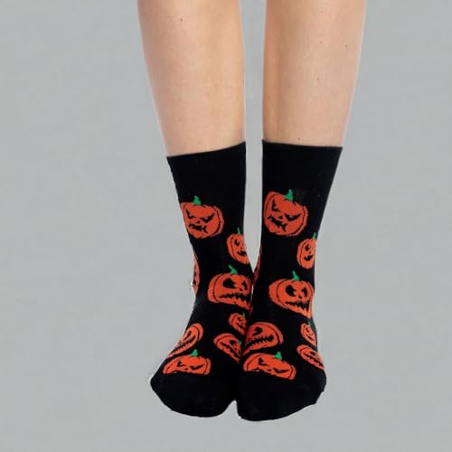 Good Luck Sock Women's Halloween Pumpkins Socks, Adult, Shoe Size 5-9