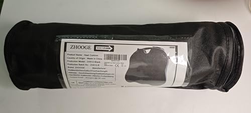 ZHOOGE Car Seat Cushion Pillow, Memory Foam Driver Seat Cushion Car Seat Pad, Wedge Seat Cushion for Office Chairs, Kitchen Chairs, Recliner (Black)