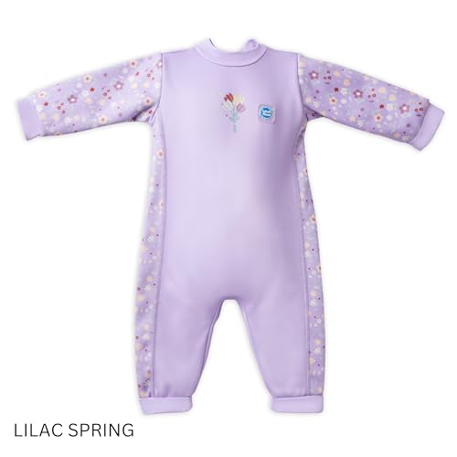Splash About Warm in One Baby Wetsuit, Lilac Spring, 6-12 Months