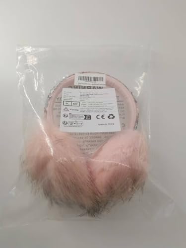 Gifts Treat Girls Ear Muffs Sequins Earmuffs Kids Winter Warm Ear Covers in Plush and Flip Sequin Design Pink Adjustable Earmuffs for Girls Cute Fluffy Ear Warmers, Sequins, M